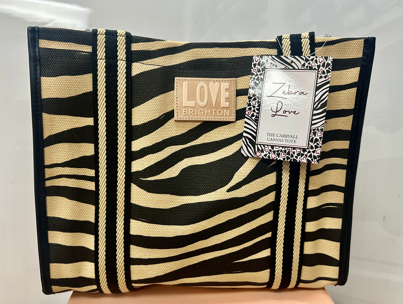 Zebra Love Canvas Carry All