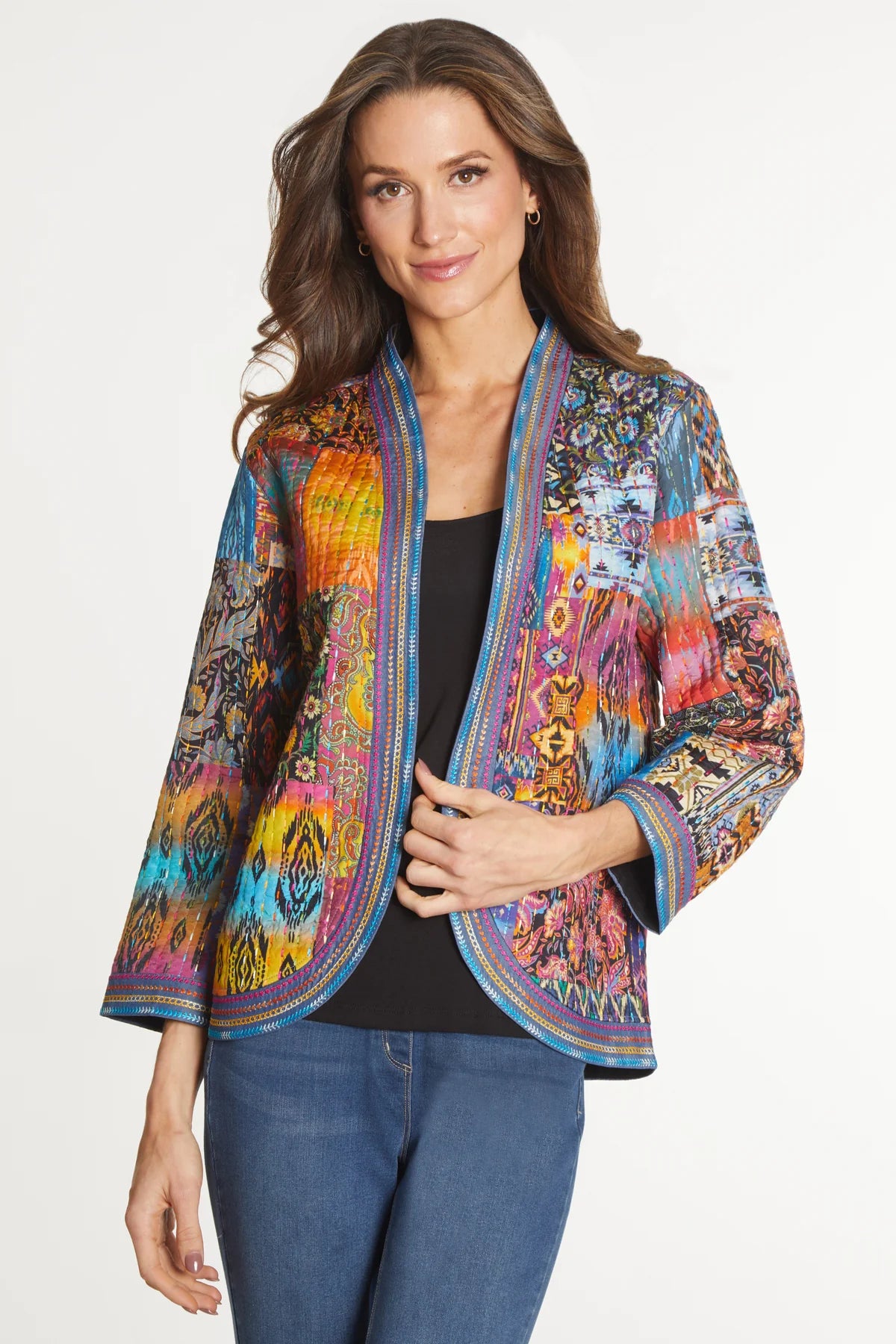 Quilted Multi Color Jacket