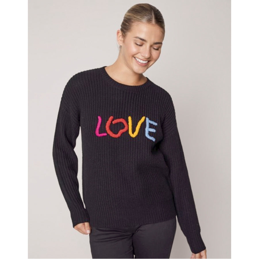 Sweater with LOVE embroidery