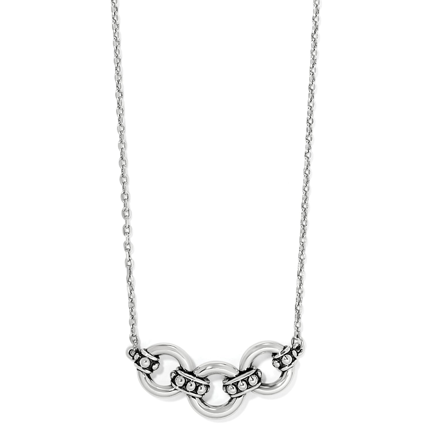 Brighton Womens Pretty Tough Stud Trio Necklace