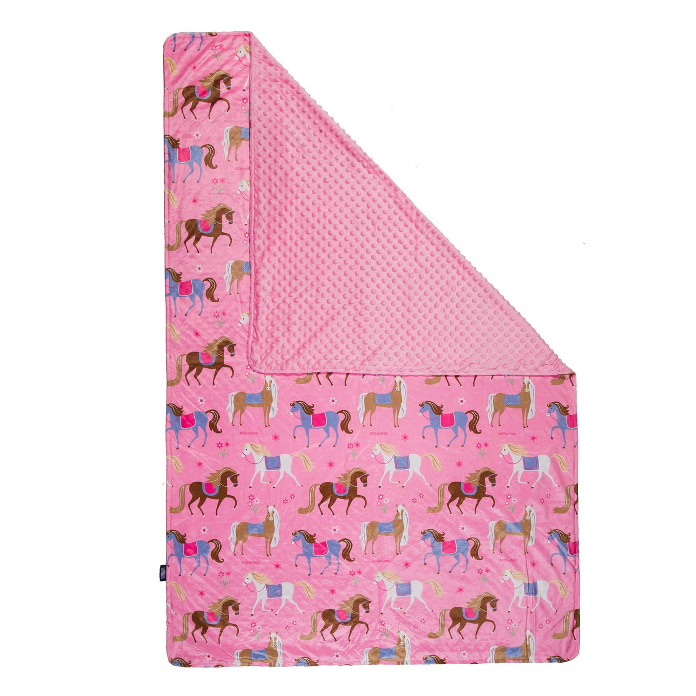 Horses Plush Throw Blanket