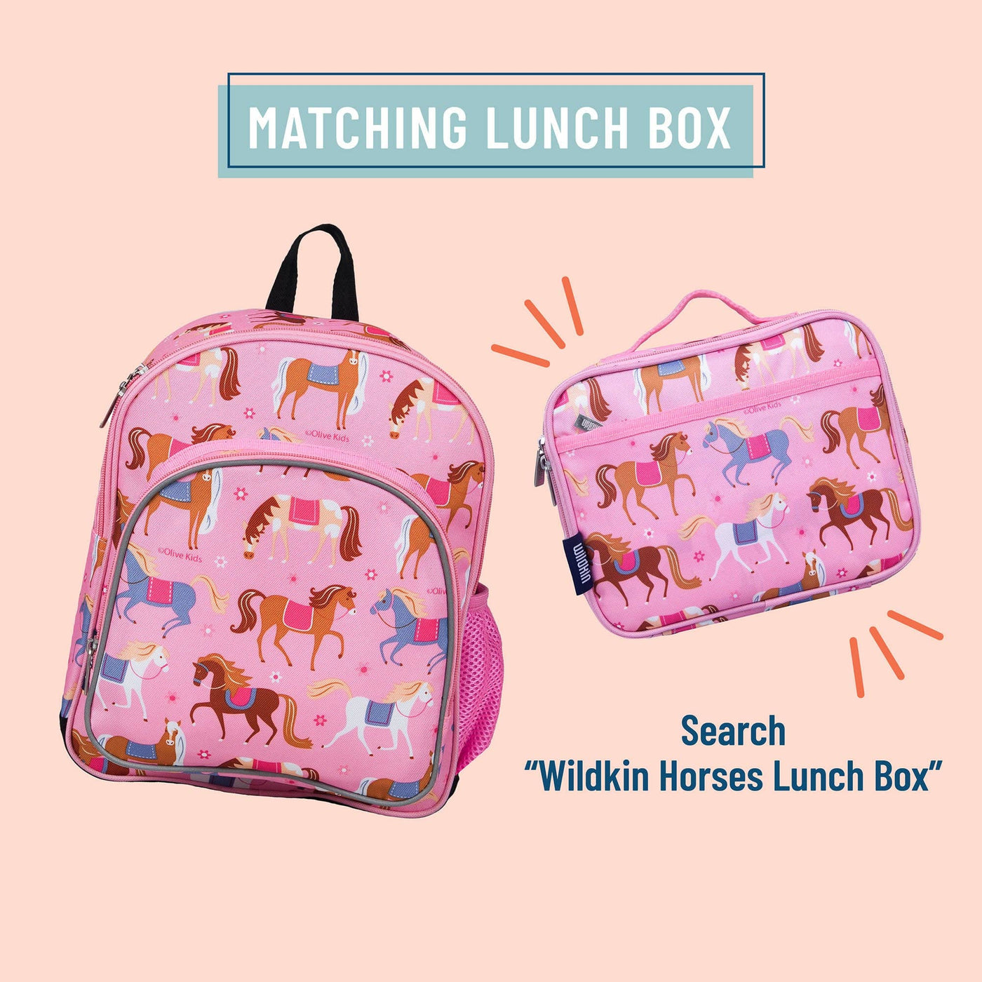 Horses Backpack - 12 Inch