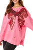 HOLIDAY BOW SPARKLE SWEATSHIRT ONE SIZE