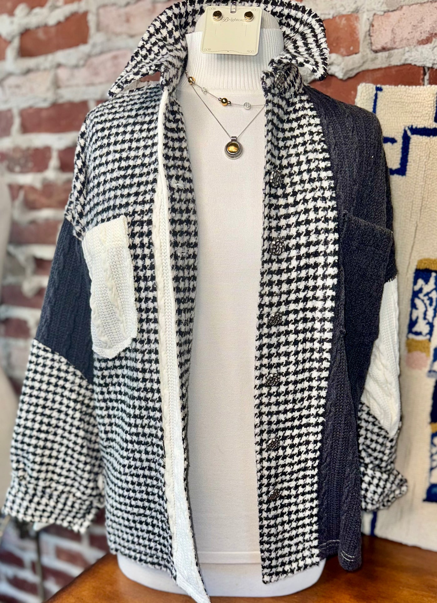 MIXED MEDIA BTTN FRNT JACKET