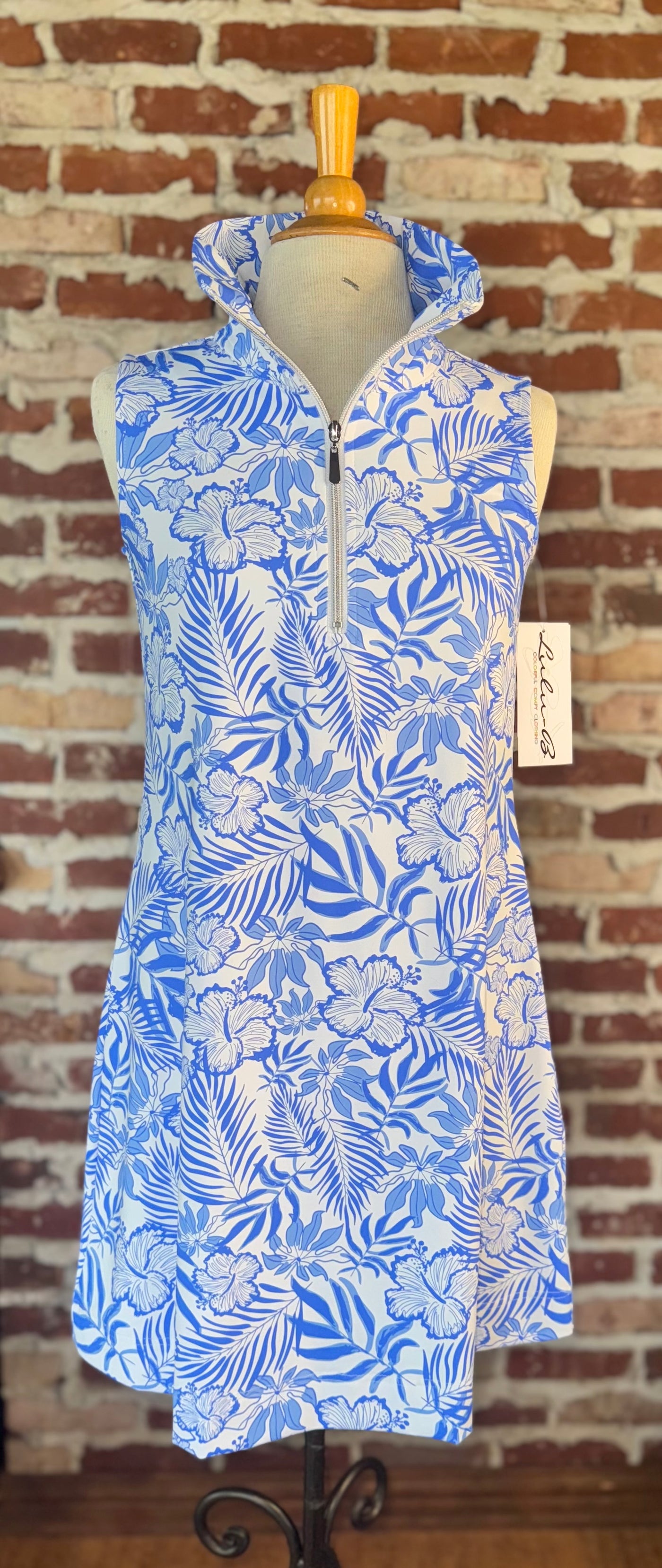 SLVLESS ZIP SWING DRESS