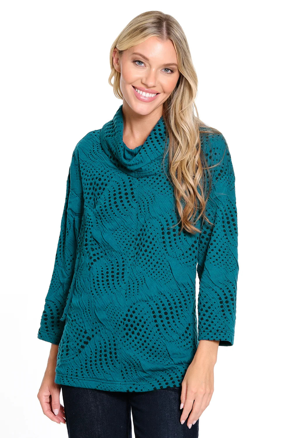 KNIT JAQUARD TUNIC