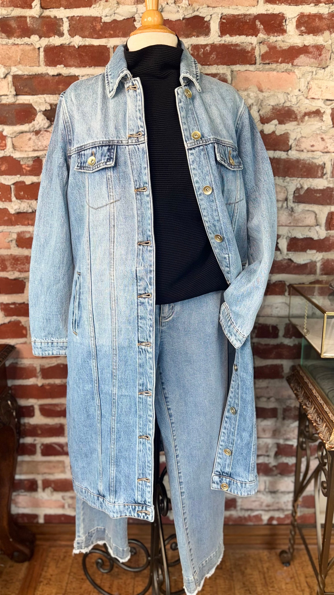 LONG DENIM DUSTER