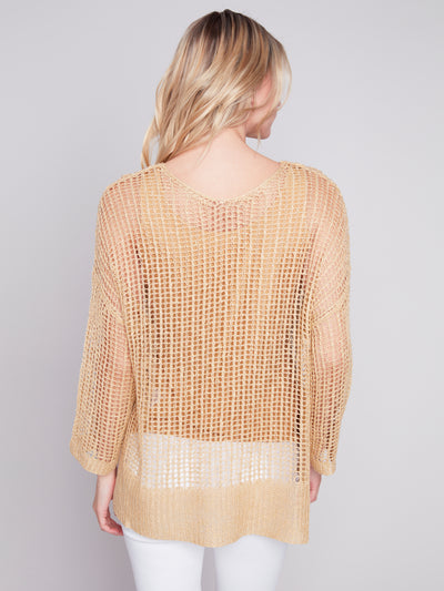 Fishnet Crochet Sweater