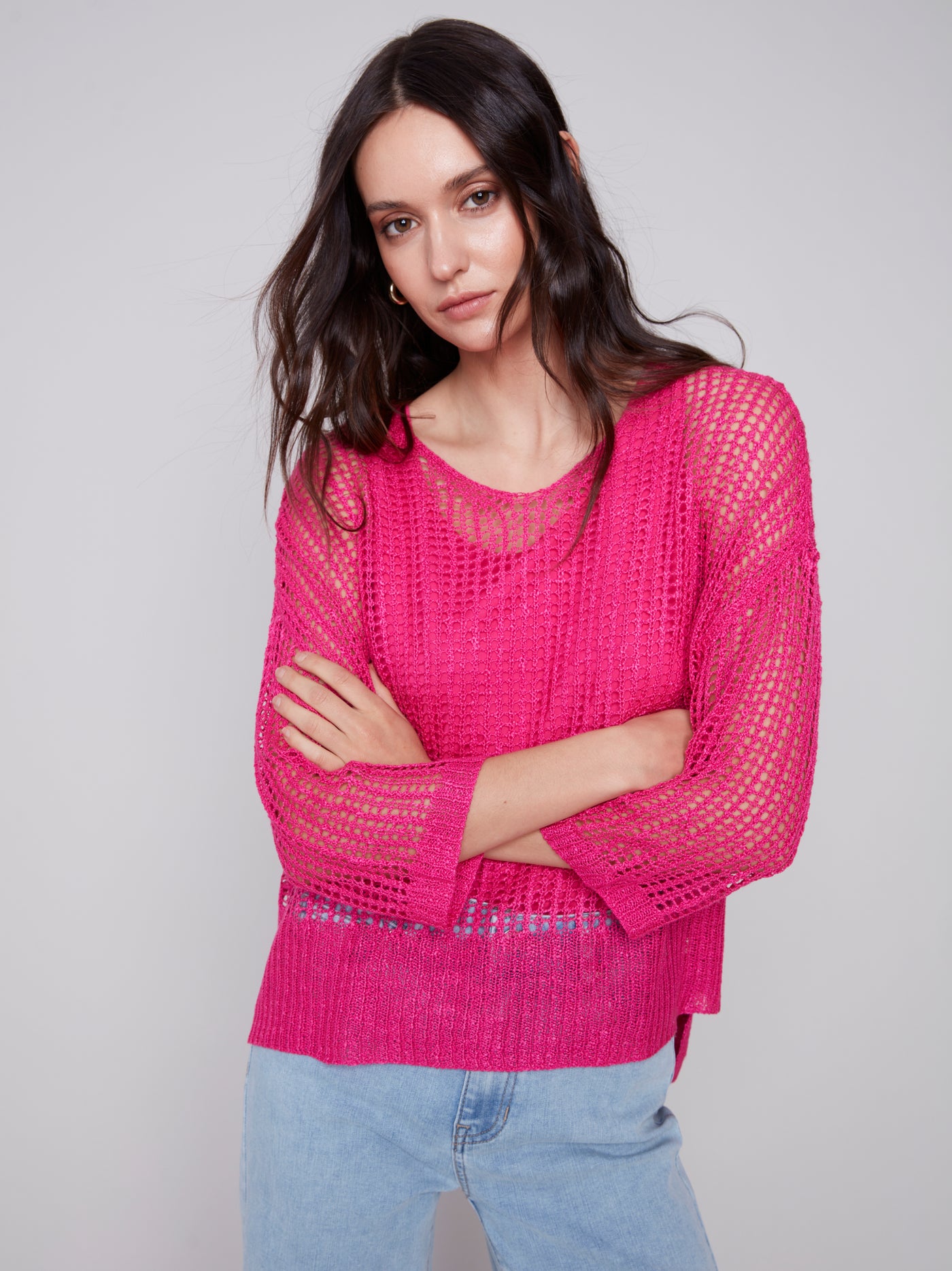 Fishnet Crochet Sweater