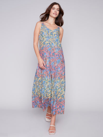 Printed Tiered Maxi Dress in Glory
