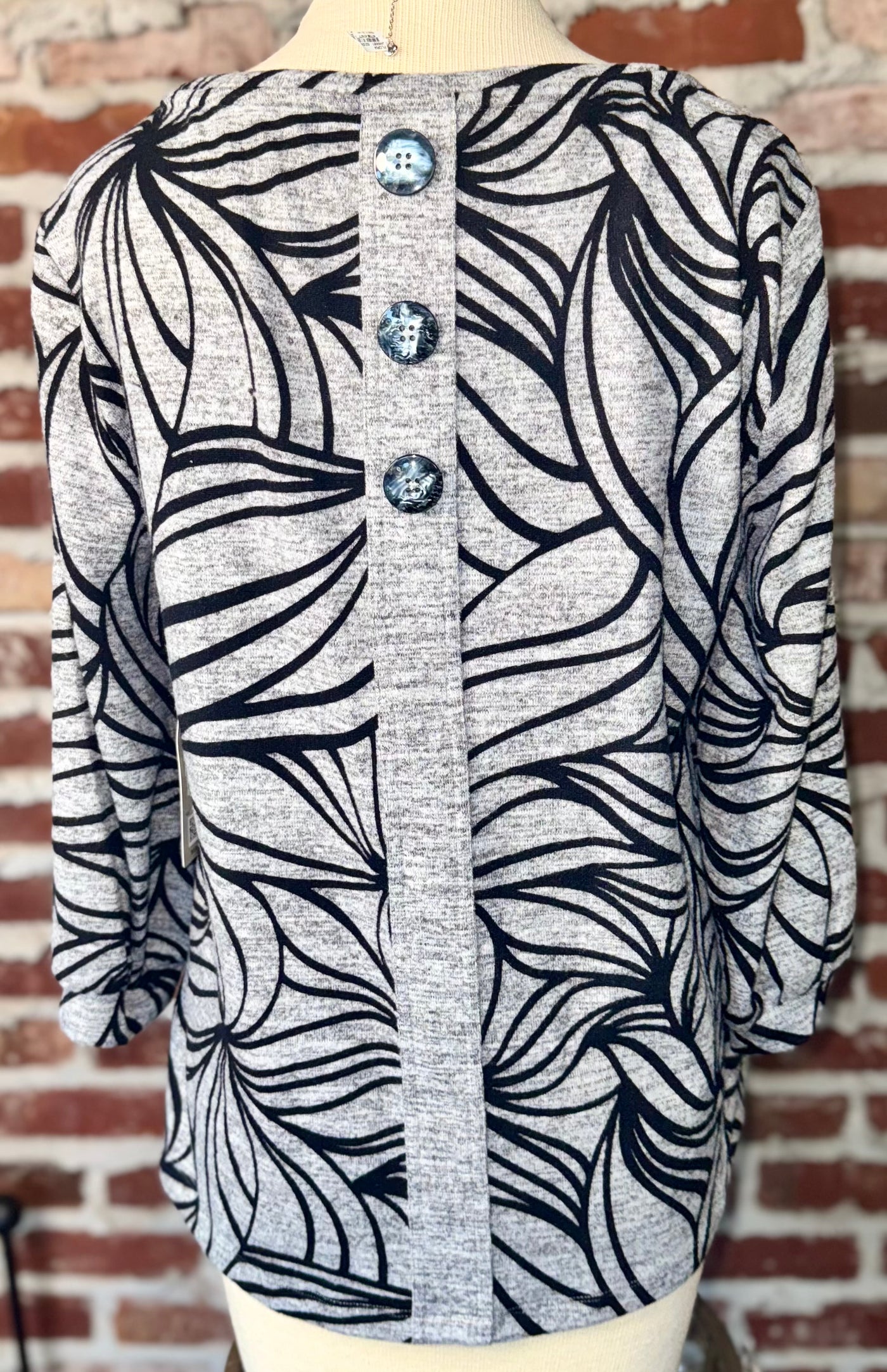 PRINTED KNIT TUNIC