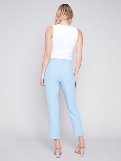 Side-Slit Tapered Leg Pants