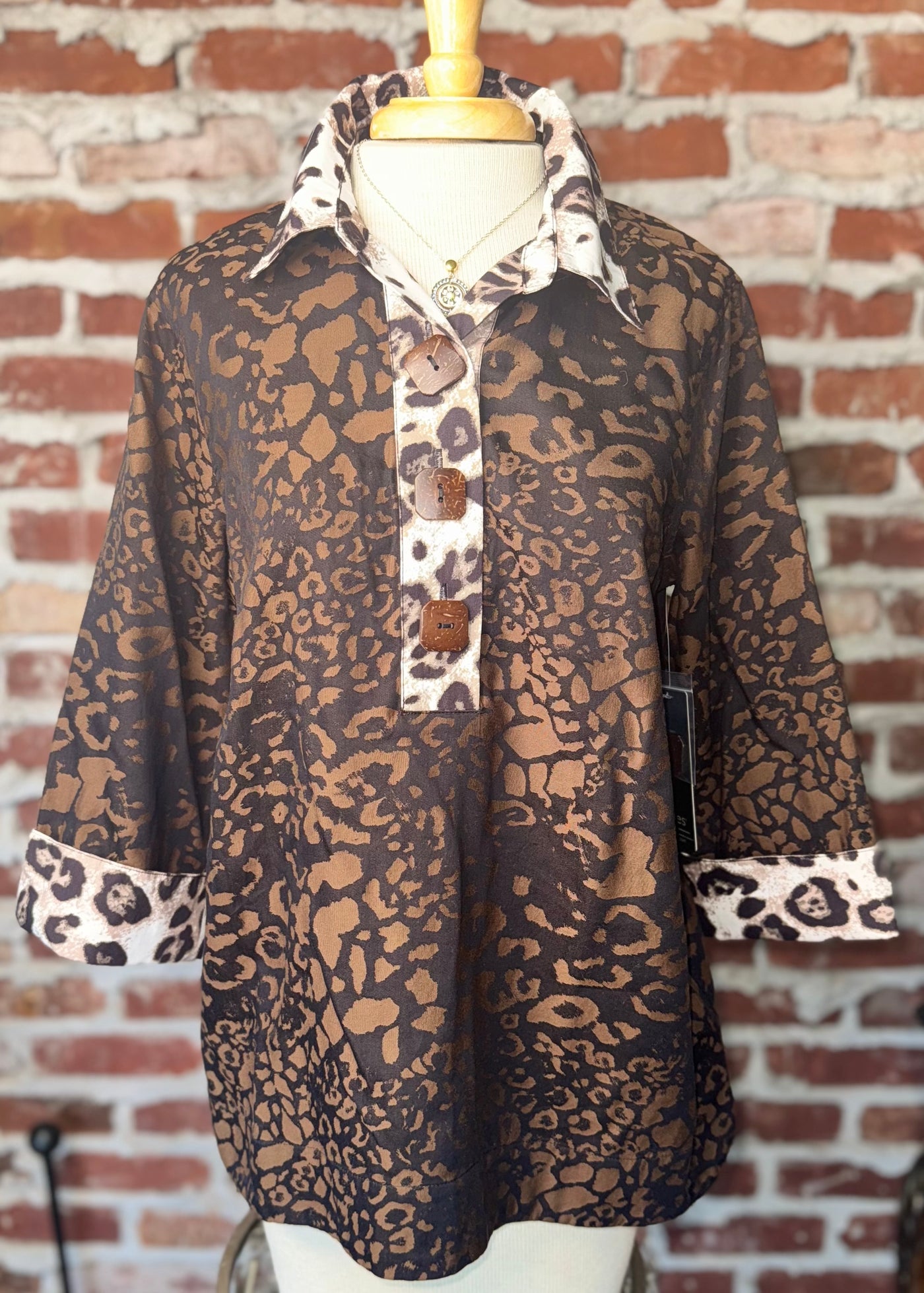 WVN JACQUARD POPOVER TUNIC