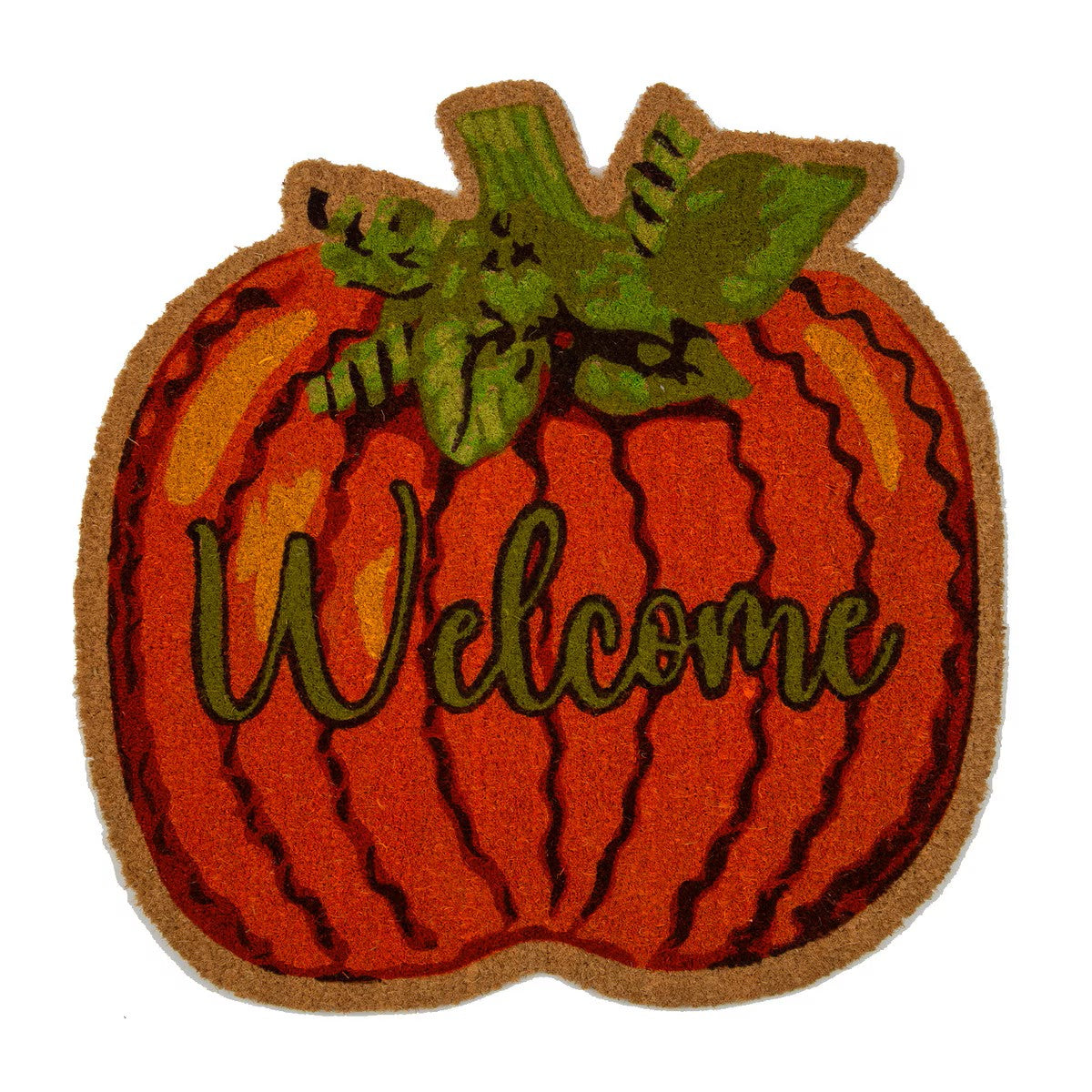 WELCOME PUMPKIN COIR MAT