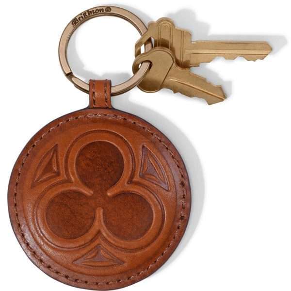 Ferrara Toscana Tres Foil Key Fob Cognac