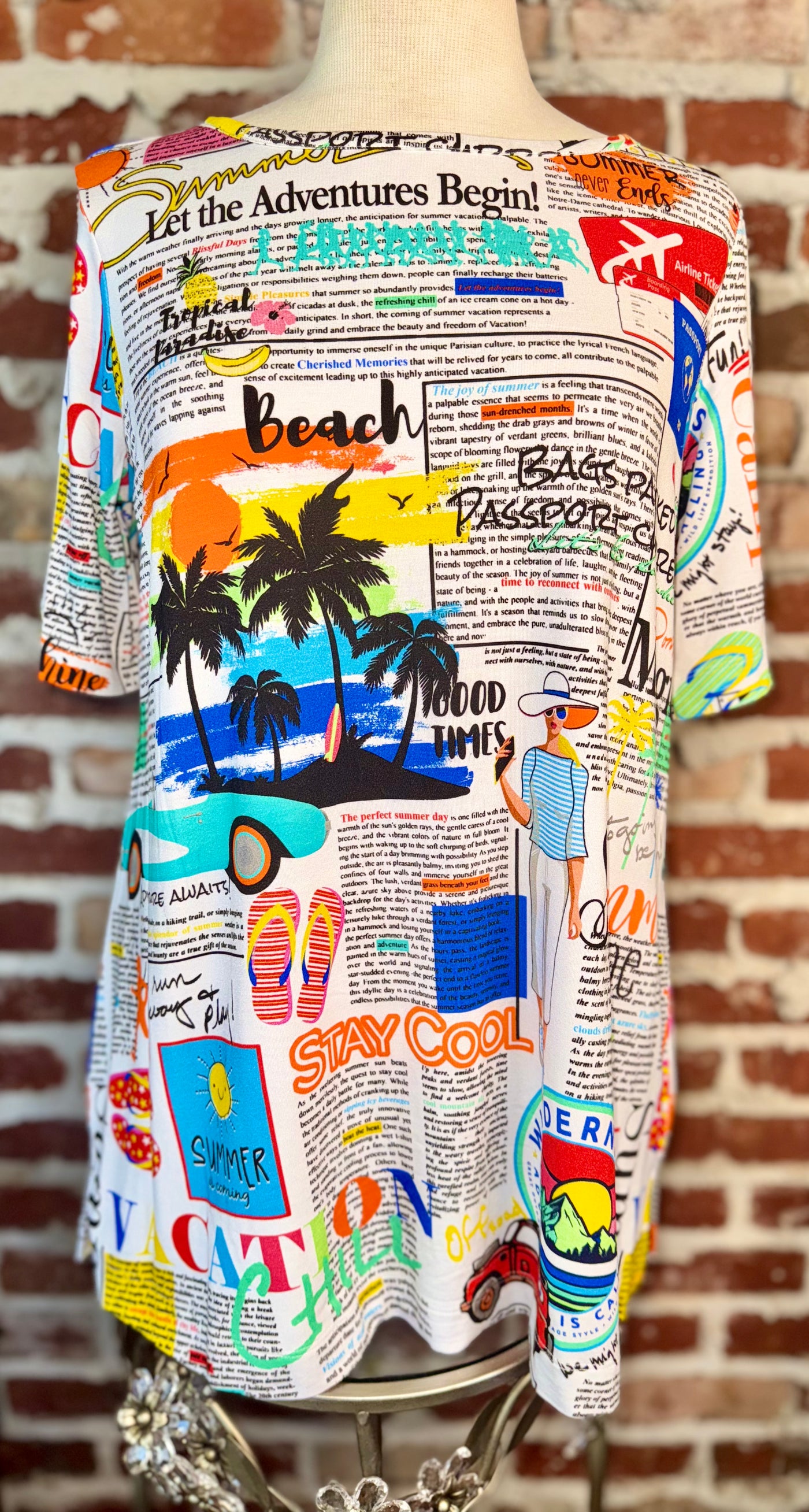 KNIT TUNIC, SCOOP NECK ELBOW SLV