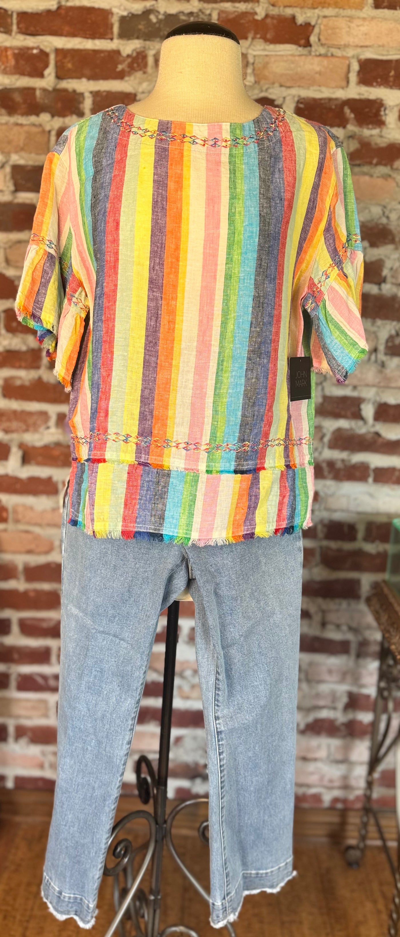 5-PKT PANT W/SCALLOP HEM