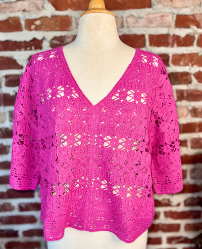 MACHINE CROCHET POPOVER TOP