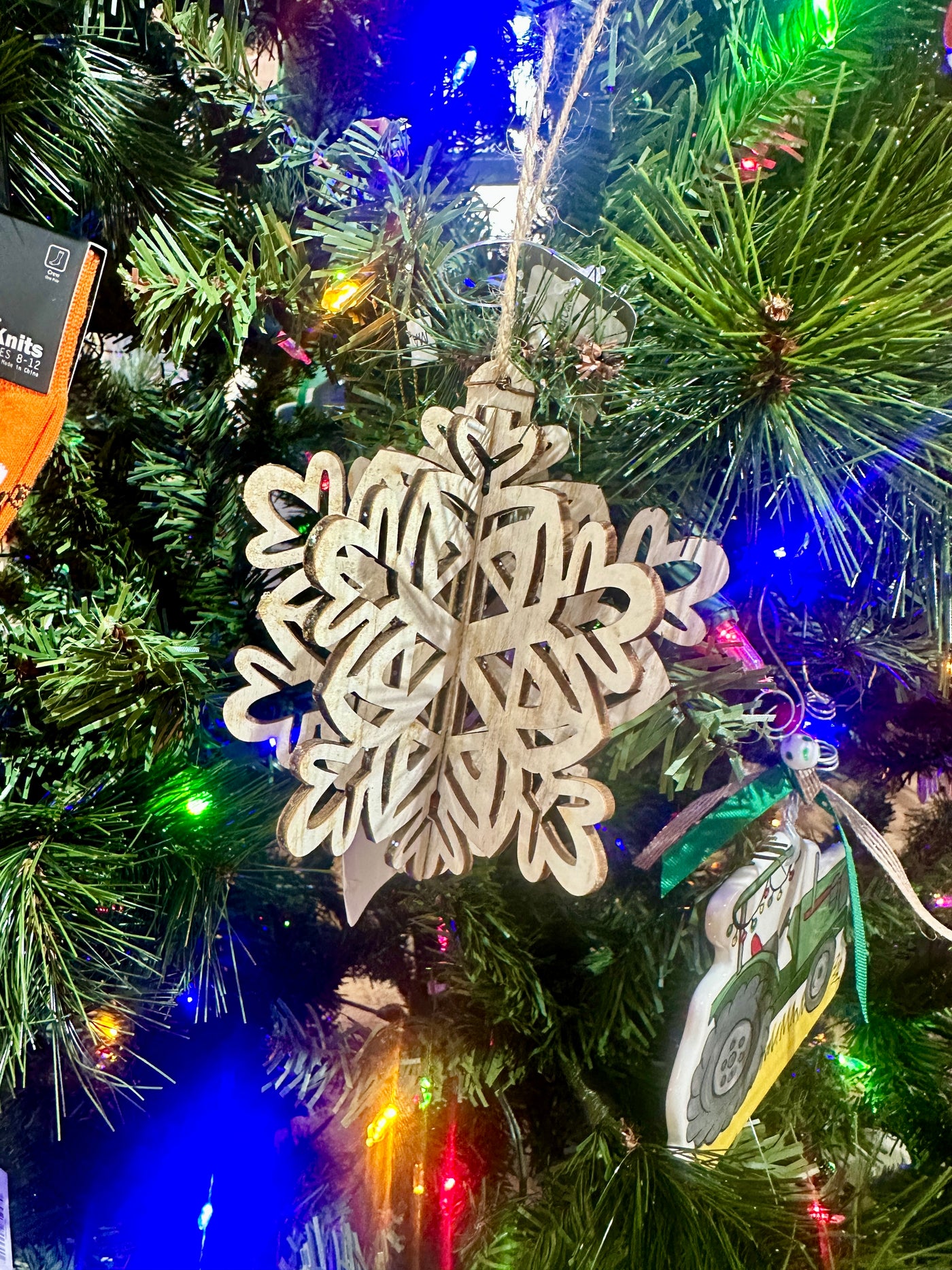 Wooden Snowflake Ornaments