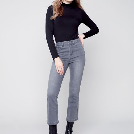 Bootleg Stretch Denim Pant