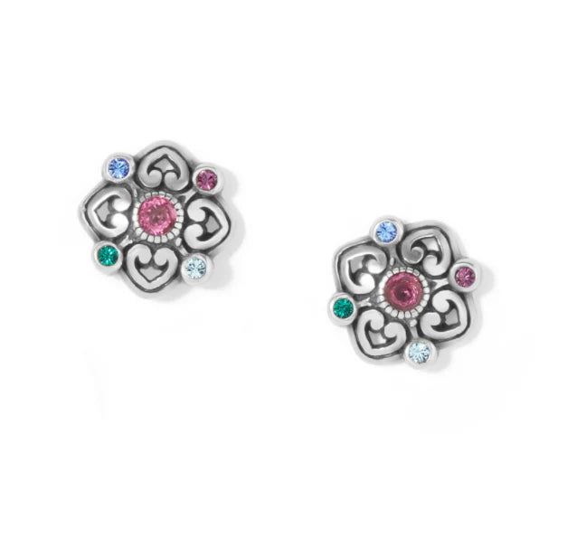 ELORA GEMS FLOWER POST EARRINGS