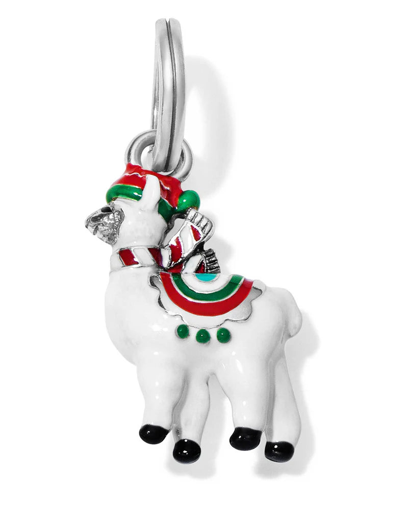 CHRISTMAS LLAMA CHARM BEAD