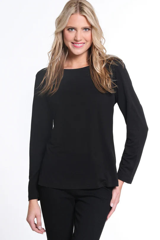 L/S SCOOP NECK TOP