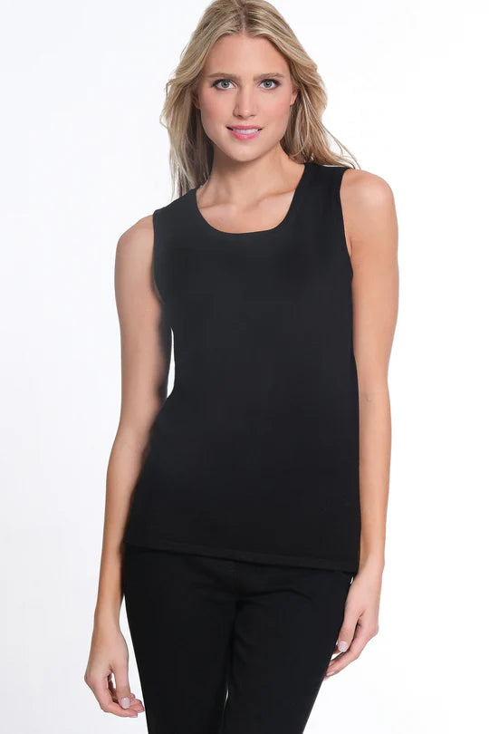 JEWEL NECK TANK SWEATER