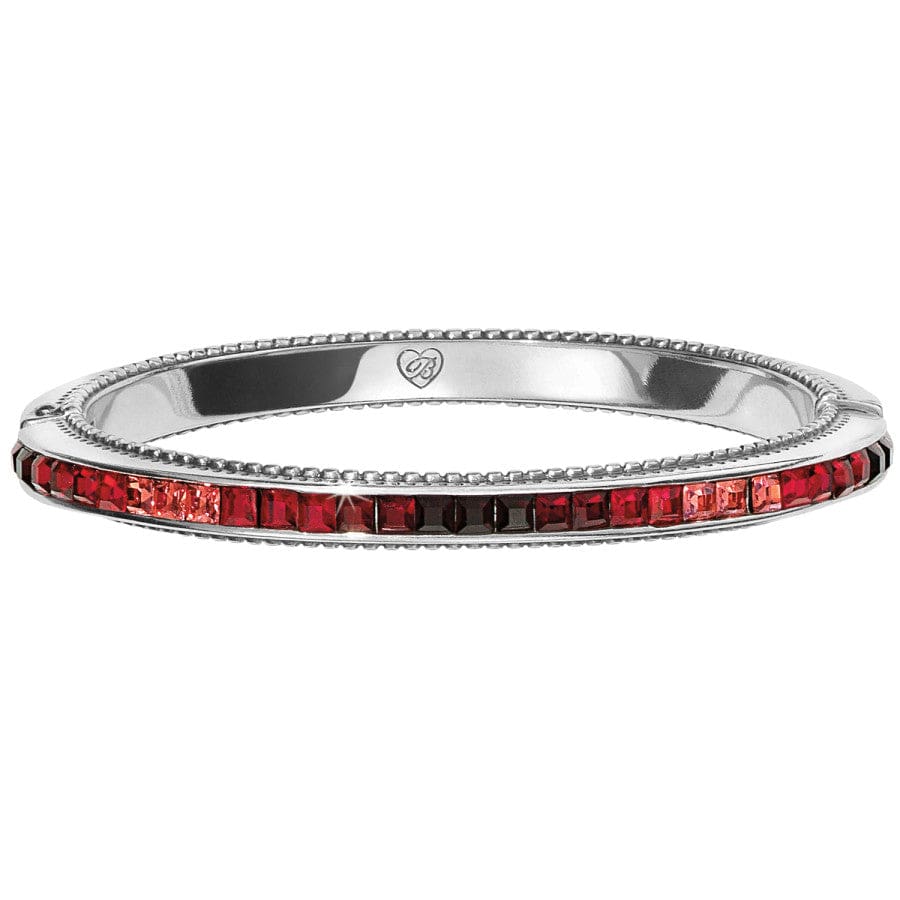 RED SPECTRUM HINGED BANGLE