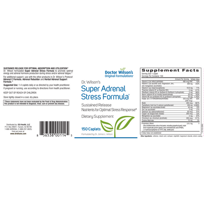 Dr. Wilson's Super Adrenal Stress Formula 150 Caplets