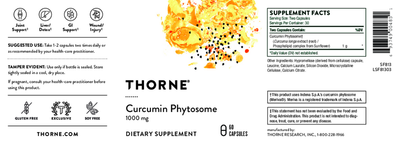Thorne Curcumin Phytosome 100mg 60 Capsules