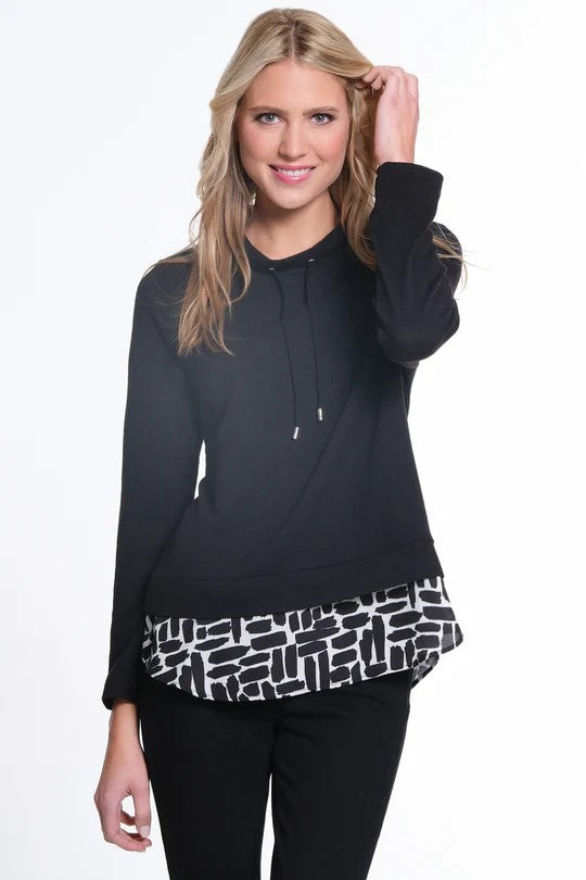 MOCK NK LAYERED LOOK TOP