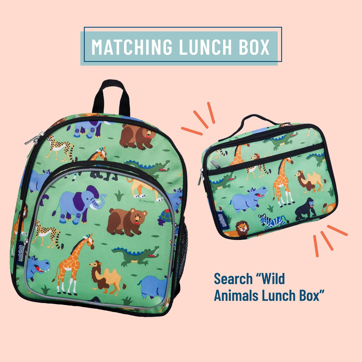 Wild Animals Backpack - 12 Inch