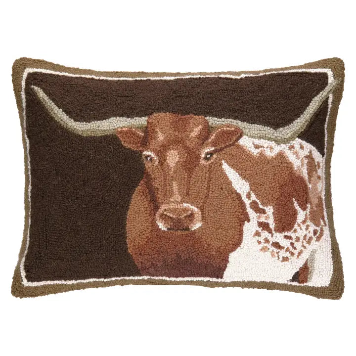 LONGHORN HOOK PILLOW