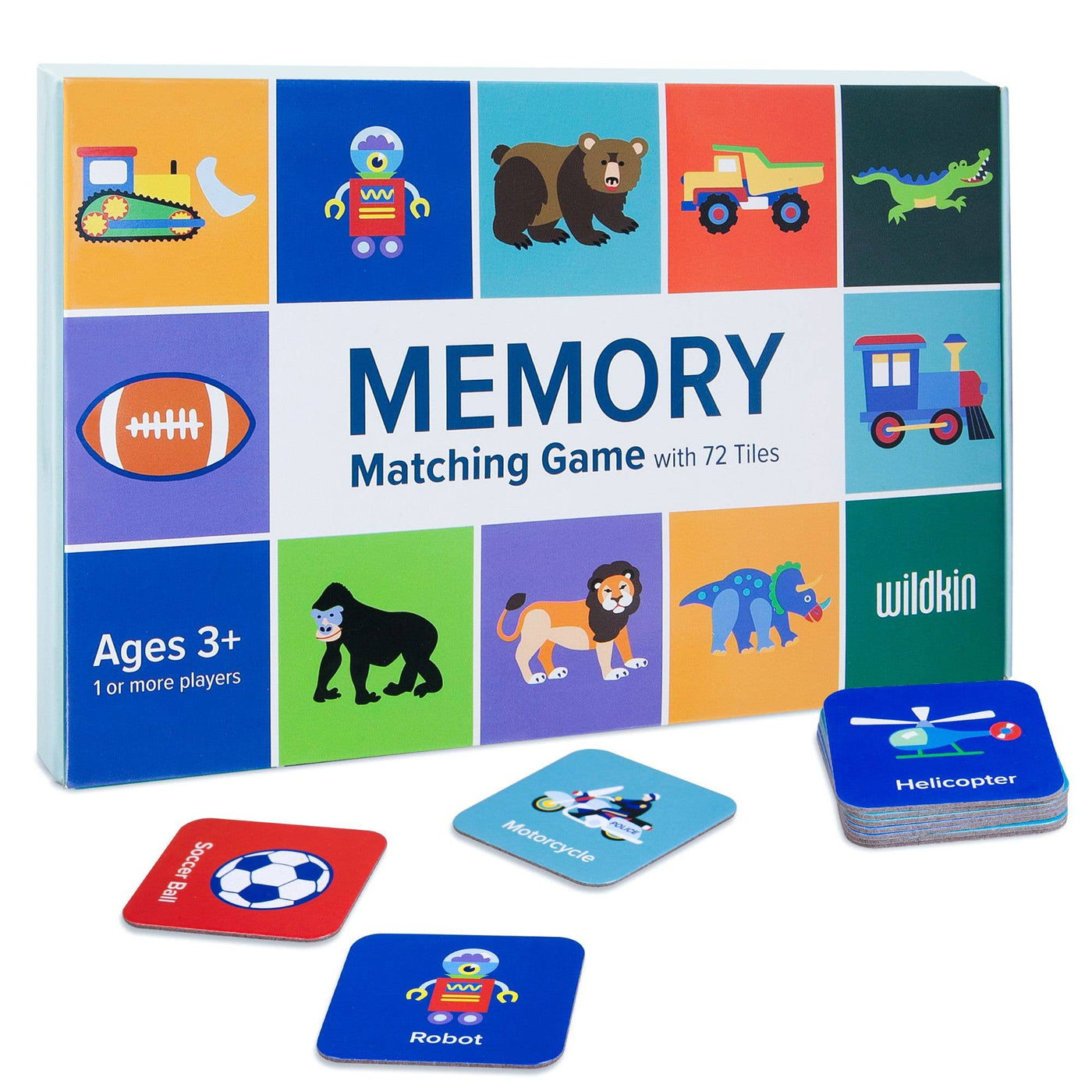 Memory Matching Game 72 pc - Boys - 36 pairs