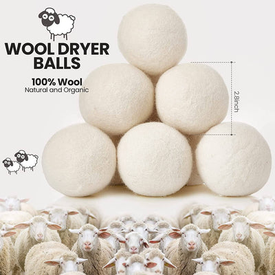 Wool Dryer Balls 6 Pack Laundry Dryer Balls New Zealand Wool