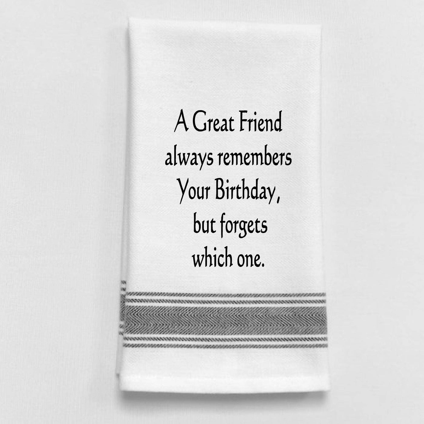  A great friend always remembers your birthday...: