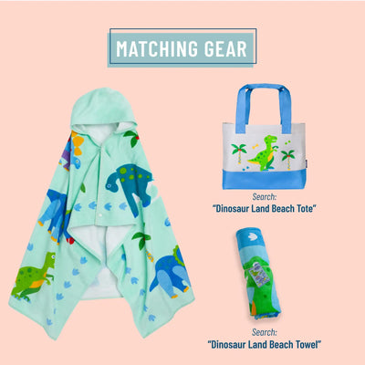 Dinosaur Land Beach Poncho