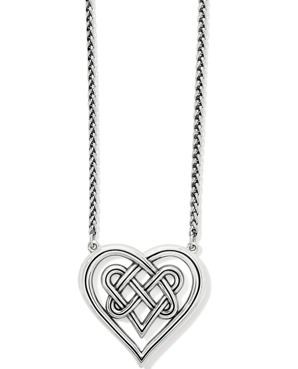 INTERLOK CROSSING HEARTS NECKLACE