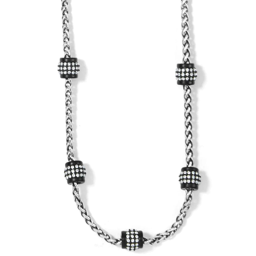 Meridian Petite Short Necklace - Black and Silver