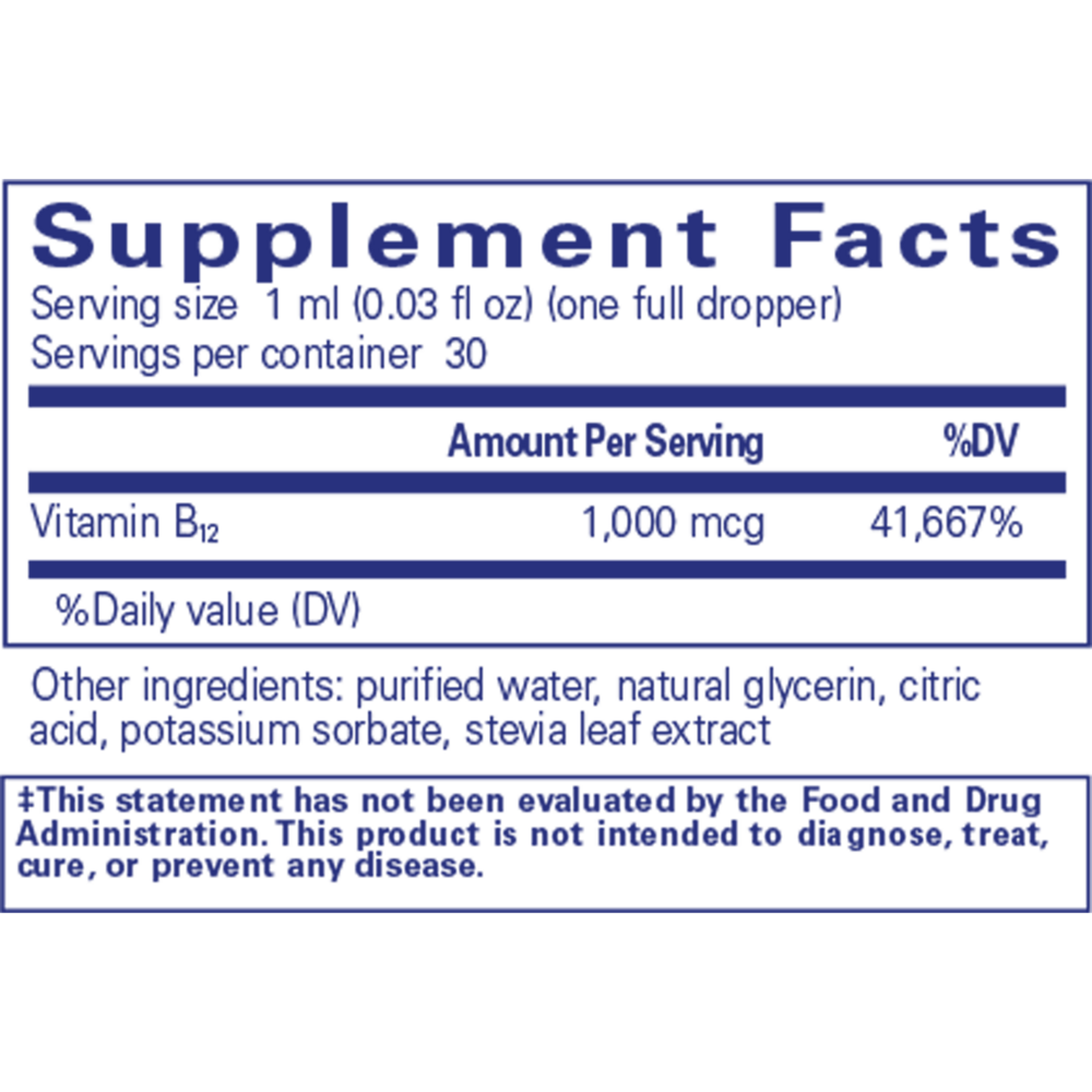 Pure Encapsulations B12 Liquid