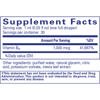 Pure Encapsulations B12 Liquid