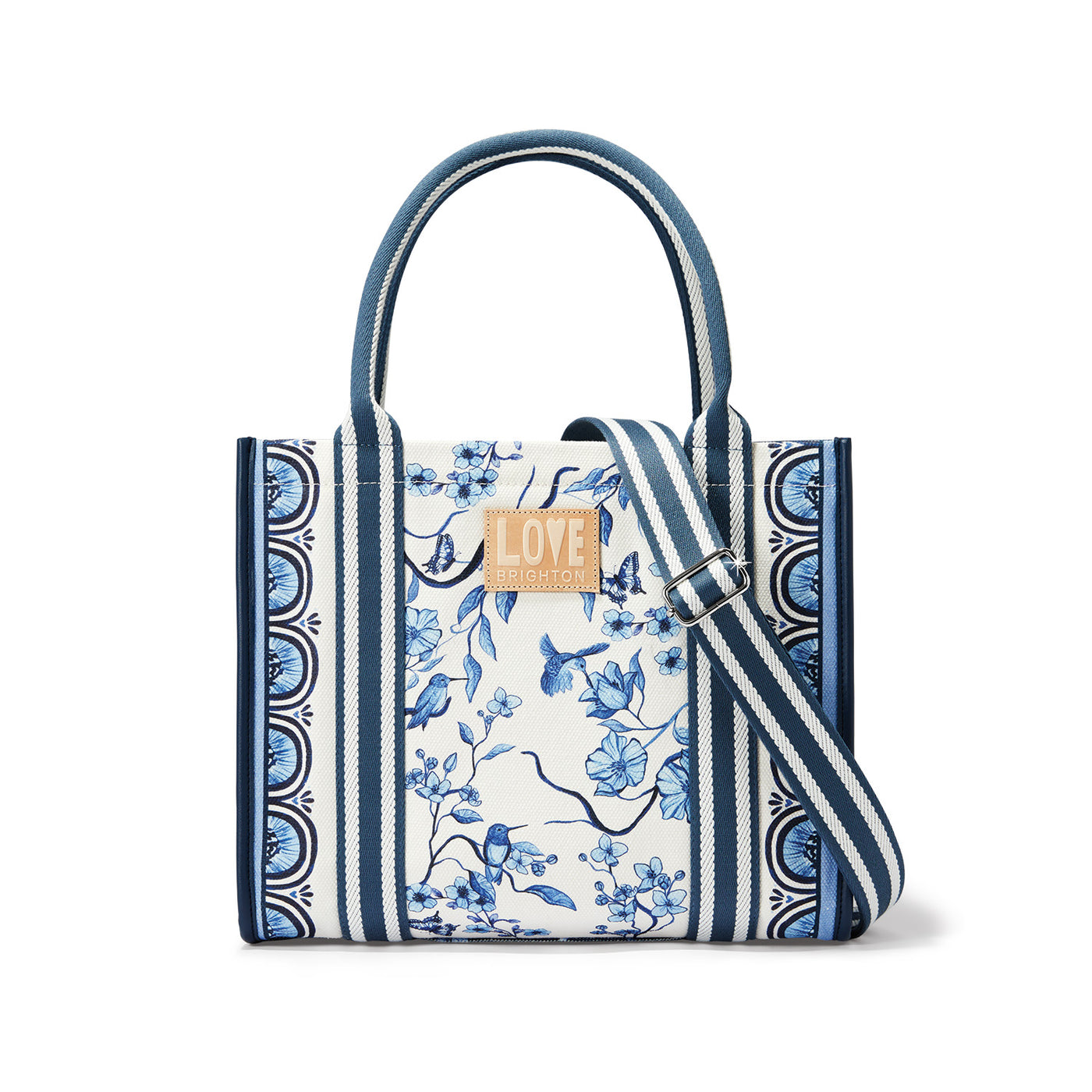 INDIGO SONG BIRD CANVAS CARRYALL