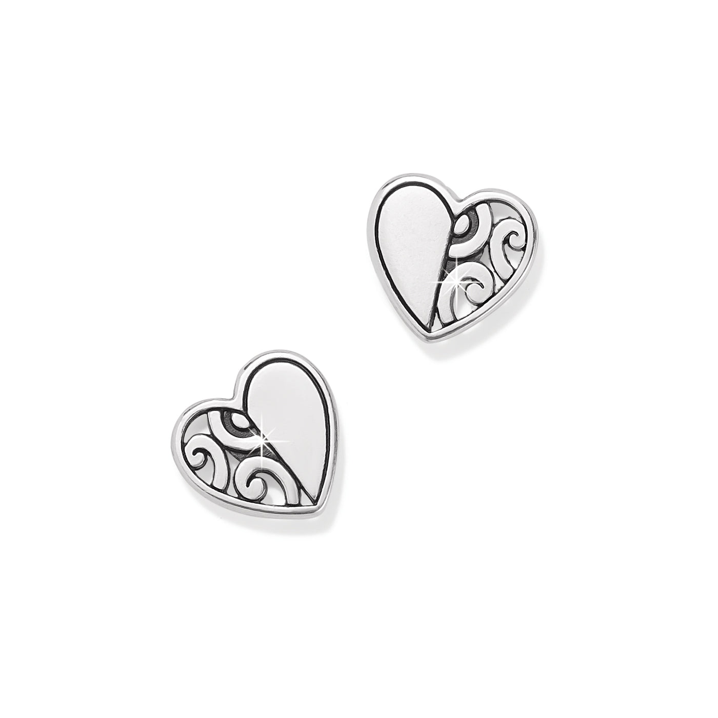 DECO BRIGHT HEART MINI POST EARRINGS