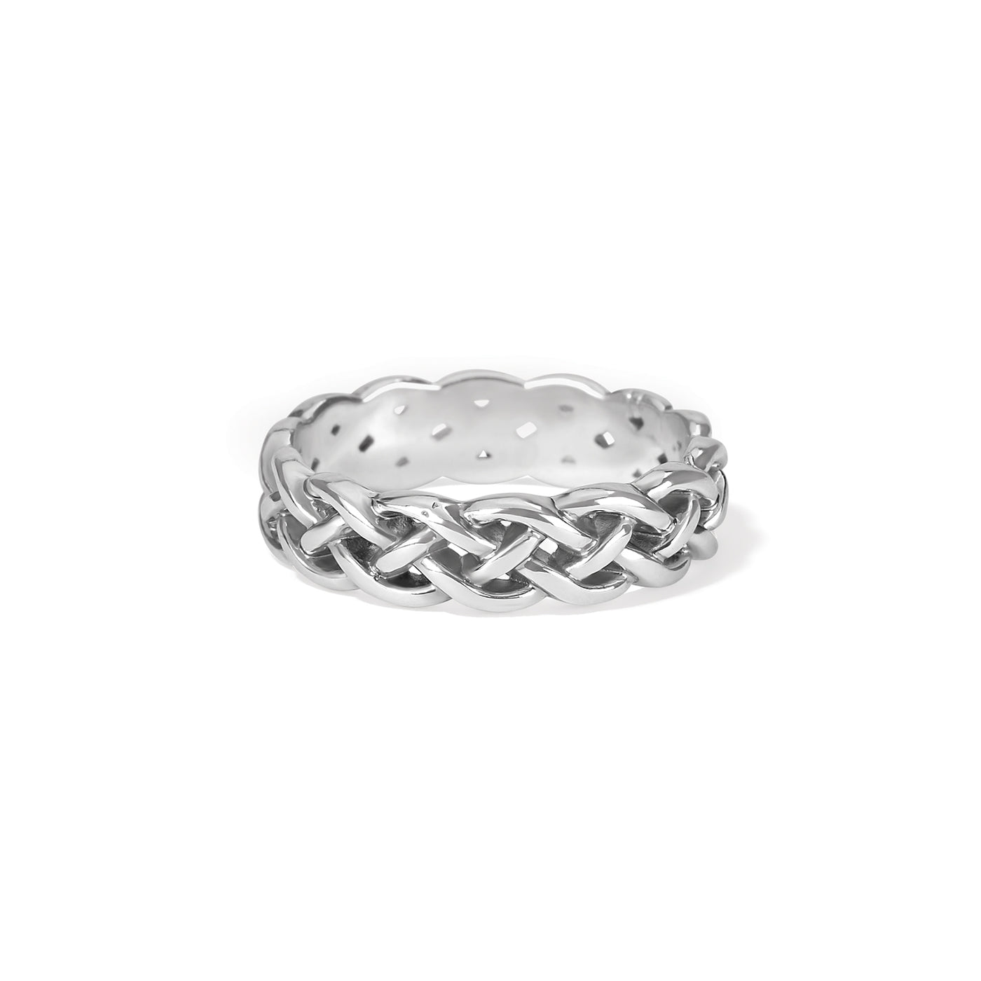 Interlock Braid Band Ring