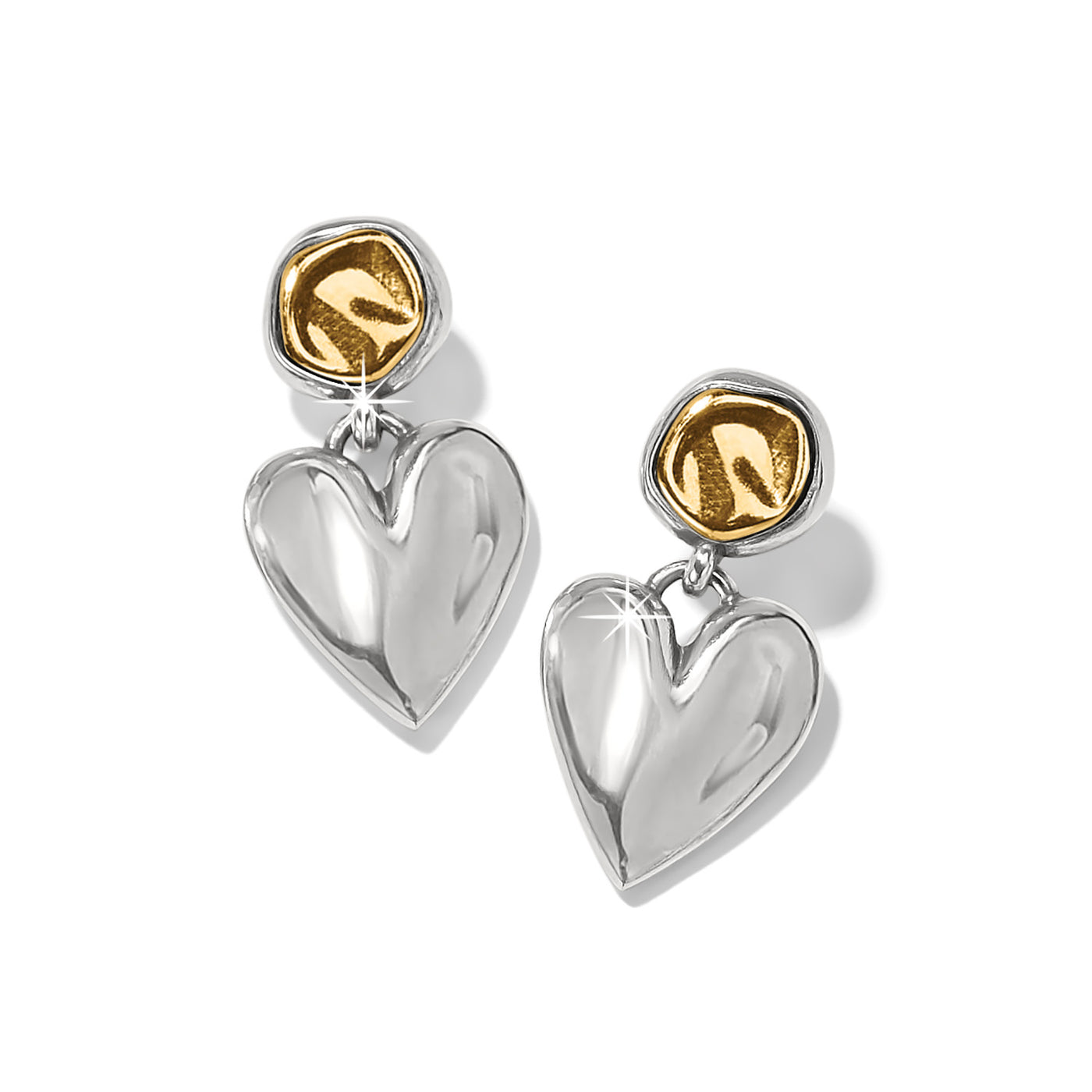 Cascade  Heart Post Earrings