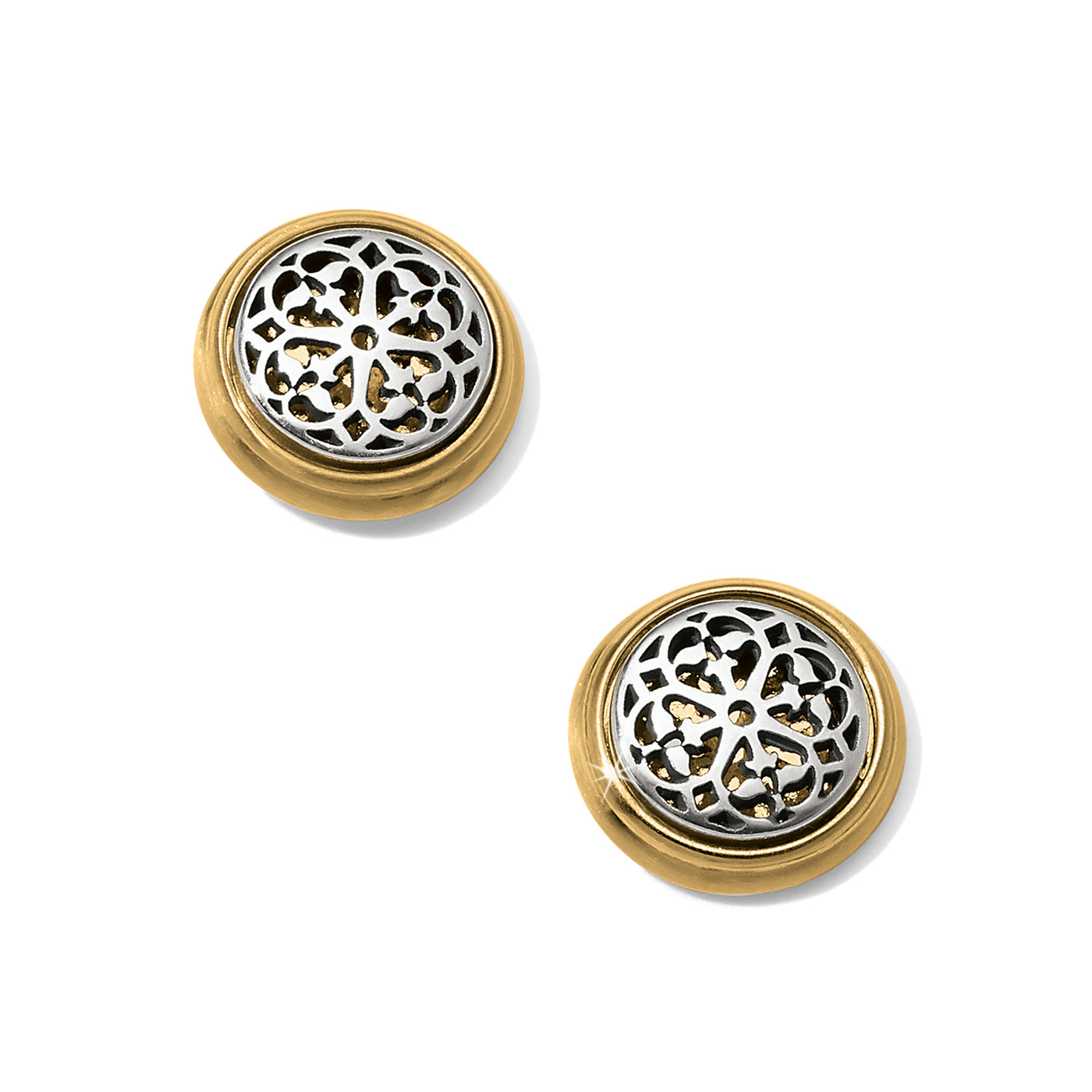 FERRARA Two Tone Post Earrings