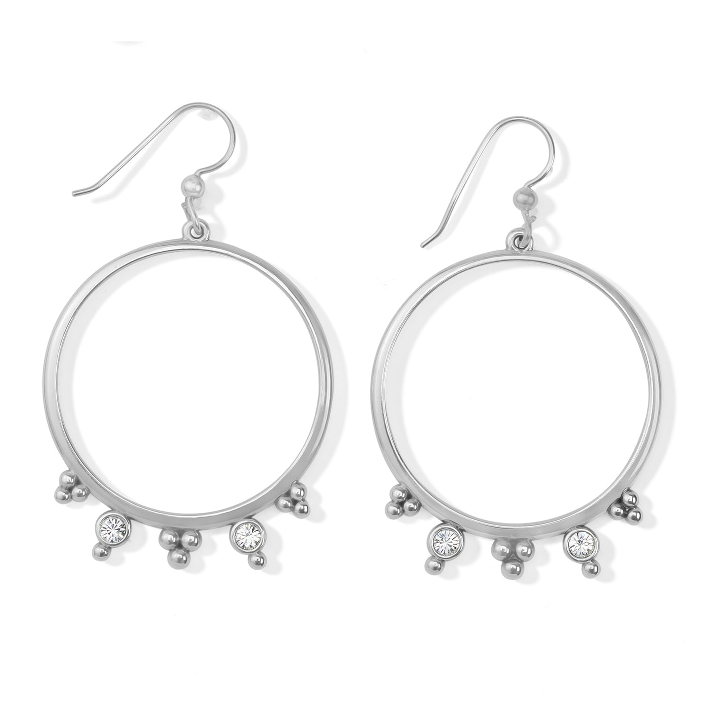 Twinkle Granulation Round French Earrings