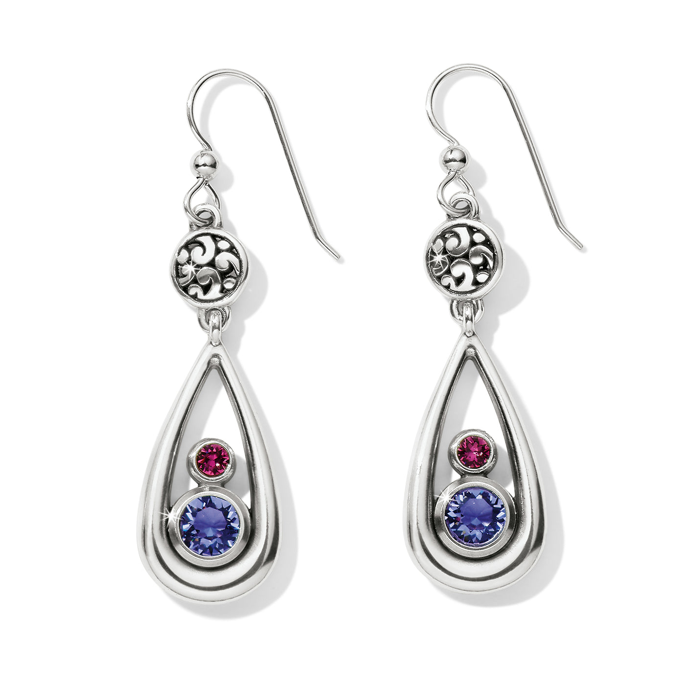 ELORA GEMS TEARDROP FRENCH WIRE EARRINGS