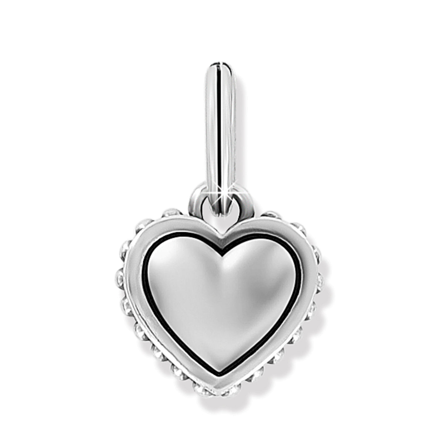 PRETTY TOUGH BOLD HEART CHARM